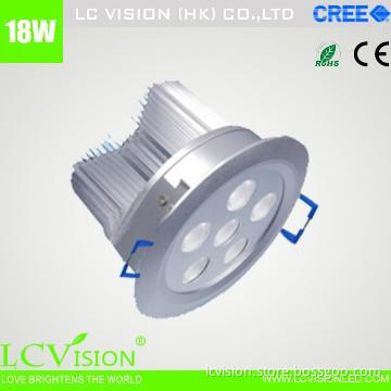 18W 4.5inch LED fire rated downlight with dimming,Cree LEDS